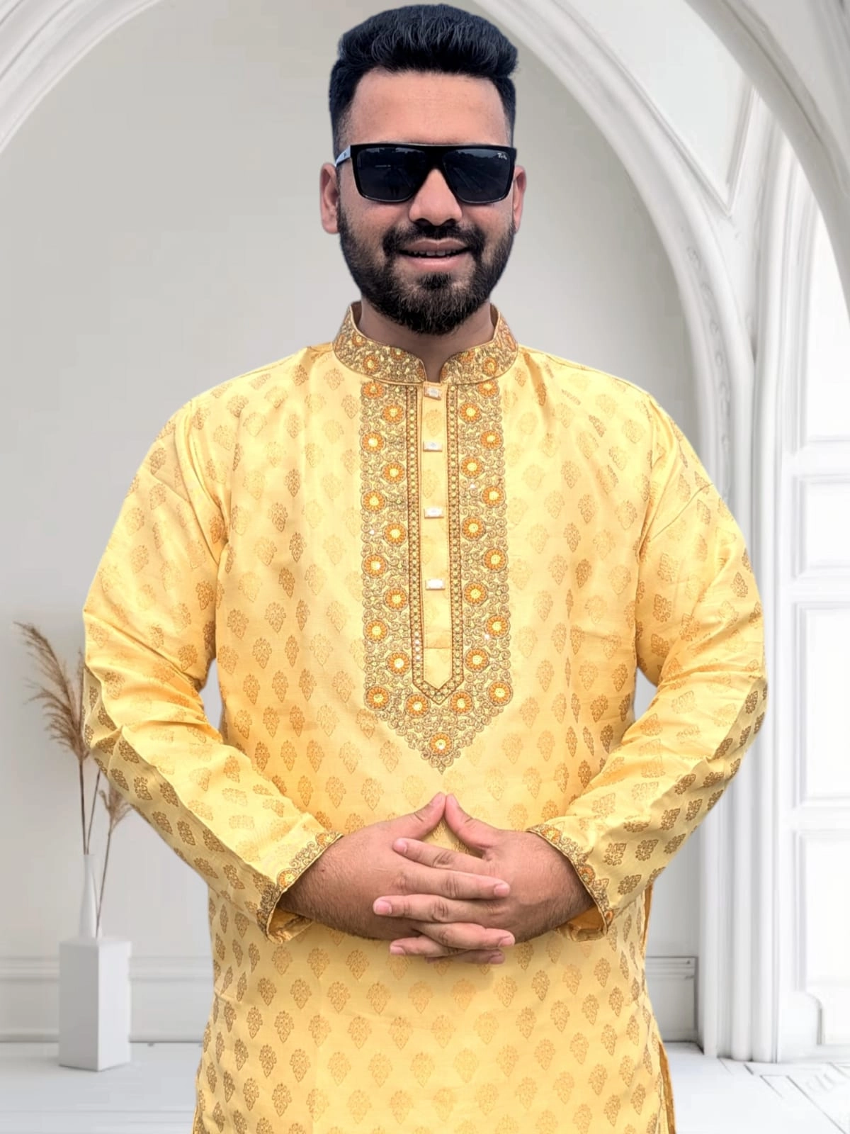 katan panjabi yellow color